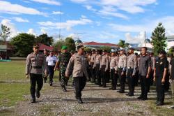 Jelang Tahun Baru, Kapolres Jayawijaya Pimpin Apel Kesiapan Pengamanan