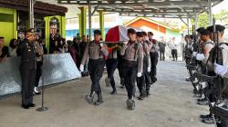 Pemakaman Aipda Anumerta Anditia Munartomo yang Gugur Saat Selamatkan Wisatawan di Pangandaran