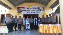 AKBP Mukhson Resmikan Gereja Oikumene Polres TTU, Apresiasi dari Keuskupan Militer Indonesia