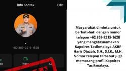 Waspada! Modus Penipuan Lewat WhatsApp Catut Nama Kapolres Tasikmalaya