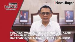 Penjabat Wali Kota Bogor, Hery Antasari, Ucapkan Selamat HUT ke-7 iNews.id