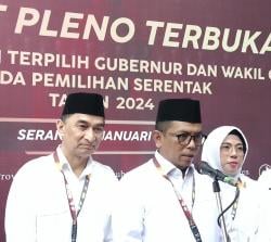 KPU Banten Resmi Tetapkan Andra Soni-Dimyati Sebagai Gubernur dan Wagub Banten