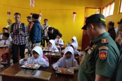 Kodim 0706/Temanggung Gelar Uji Coba Program Makan Bergizi Gratis di Sekolah