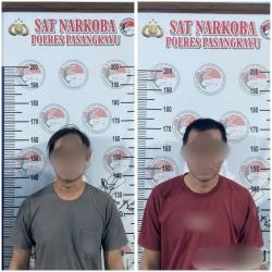 Satres Narkoba Pasangkayu Ciduk 2 Pengedar Sabu di Desa Polewali