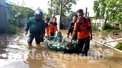 Kota Tegal Dikepung Banjir 41 Jiwa Mengungsi