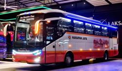 Bus Baru PO Harapan Jaya, Kabin Mirip Pesawat First Class, Kursi Elektrik Plus Wireless Charging