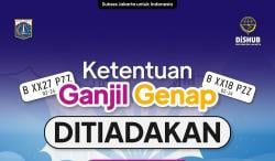 Jakarta Bebas Ganjil Genap Mulai 27-29 Januari 2025, Ini Alasannya