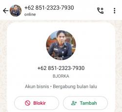 No WhatsApp +62 851-2323-7930, Ngaku Pinjol Sebar Gambar Porno Tagih Hutang di Medan