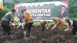 Tanam Benih Jagung di Kawasan Tarogong Kaler, Perkuat Ketahanan Pangan Nasional