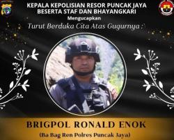 Diserang KKB Brigpol Ronald  Ditembak Mati di Puncak Jaya