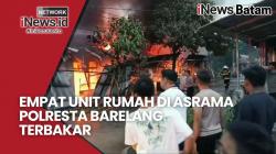 Empat Rumah di Asrama Polresta Barelang Ludes Terbakar