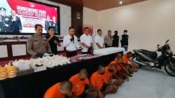 Awal Tahun 2025, Polres Mojokerto Kota Berhasil Tangkap 7 Pengedar Narkoba