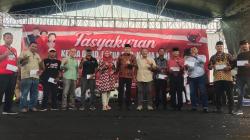 Lagu Indonesia Raya 3 Stanza Berkumandang di Tasyakuran 3 Posisi Jabatan yang diemban Politisi PDIP