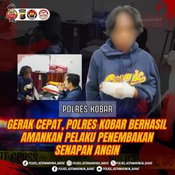 Pelaku Penembakan dengan Senapan Angin Menyerahkan Diri ke Mapolres Kobar