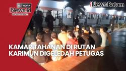 Petugas Rutan dan BNN Karimun Geledah Kamar Tahanan