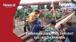 Dikebut, Jembatan Darurat Tersono-Bawang Segera Difungsikan