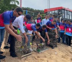 Fuel Terminal Tolitoli Lakukan Pelepasliaran Satwa dan Lomba Dayung