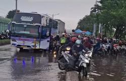 Jalur Pantura Semarang-Demak Nyaris Lumpuh akibat Banjir, Ribuan Kendaraan Terjebak Macet