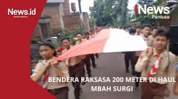 VIDEO - Bendera Merah Putih Raksasa di Haul Kyai Surgi di Batang