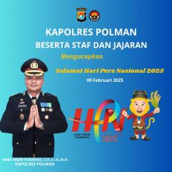 Peringati Hari Pers Nasional, Kapolres Polman Berikan Apresiasi Kepada Insan Pers