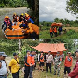 BPBD Way Kanan dan Basarnas Lakukan Pencarian Anak yang Diduga Hilang Terjatuh di Way Umpu Banjit