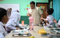 Pantau Langsung Pelaksanaan Program MBG di Bogor, Presiden Prabowo Motivasi Siswa SDN Kedung Jaya 1