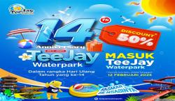 Rayakan HUT Ke-14, Tee Jay Waterpark Plaza Asia Tasikmalaya Berikan Diskon Tiket Masuk 50 Persen