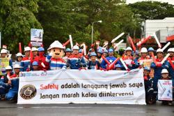 Kreatif dan Edukatif, Pekerja Kilang Pertamina Balongan Kampanyekan Keselamatan Kerja