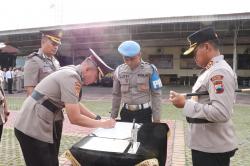 Polres Grobogan Gelar Serahterima Jabatan Wakapolres dan Kasat Lantas, Ini Harapan Kapolres