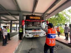 Rangkaian Operasi Keselamatan Candi 2025, Satlantas Polresta Solo Gelar Ram Check Bus