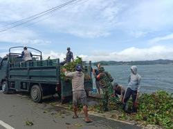 Bersama Jaga Alam: Aksi Gotong Royong Bersihkan Eceng Gondok di Waduk Darma Kuningan