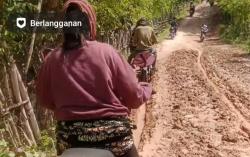 Miris Jalan di Kecamatan Hawu Mehara Kabupaten Sabu Raijua Banyak yang Rusak Parah