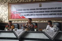 Puslitbang Polri melakukan penelitian dan evaluasi terhadap gudang penyimpanan dan amunisi