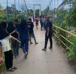 Seorang  Bocah Hilang Terbawa Arus  Sungai Krueng Pasee Aceh Utara