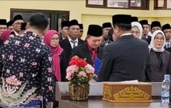 Kadisdikbud Lampung Lantik 57 Kepala SMA/SMK dalam Rotasi Jabatan