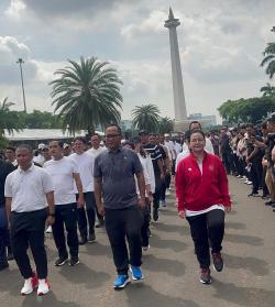 Ratusan Kepala Daerah Ikuti Gladi  Kotor di Monas, Agustin Siap Ikuti Proses Hingga Retret