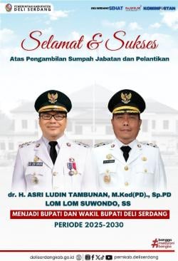 Besok, Presiden Prabowo Subianto Lantik Asri Tambunan dan Lom Lom Suwondo Jadi Bupati – Wabup DS