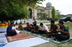 Sumur Bor Masjid Islamic Bantuan Danrem Lilawangsa Rampung, Airnya Bersih Tawar