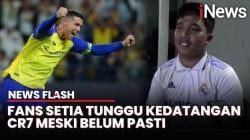 Demi Jumpa Idola Fans Cristiano Ronaldo Setia Menunggu di Kupang