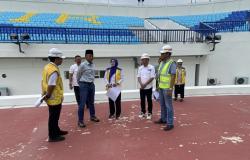 Menteri PUPR Tinjau Stadion Surajaya, Peresmian Dijadwalkan Maret