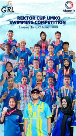 Harumkan Nama Daerah, GRL Way Kanan Raih 36 Medali pada Event Rektor Cup Swimming Competition UMKO