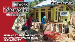 Semangat Masyarakat Gotong Royong di TMMD 123/Langkat