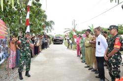 Dandim Grobogan Resmikan Jalan Beton Hasil KBM TNI 2025 di Desa Karanganyar Geyer