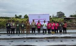 Polsek Pangkalan Kerinci Dukung Program Pekarangan Pangan Lestari