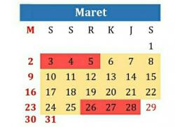 Intip Daftar Hari Libur Nasional, Cuti Bersama, dan Libur Sekolah di Buka Maret 2025