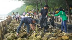 Peringati Bulan K3 Nasional, SIG Bersama UTSG Green and Clean Waste Beach Mangrove