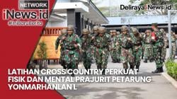 Latihan Cross Country Perkuat Fisik dan Mental Prajurit Petarung Yonmarhanlan l