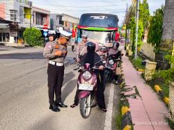 Satlantas Polres Majene Gelar Operasi Lalu Lintas, Sasar Pelanggaran Kasat Mata