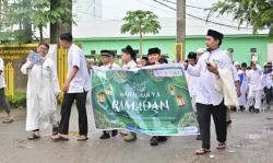 Ribuan Pelajar Pawai Sambut Ramadan di Makassar