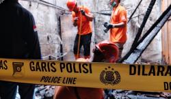 Sebanyak 14 Kios di Blok A Pasar Manis Ciamis Hangus Terbakar